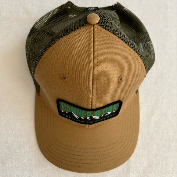 Banner & Oak Truckers Hat w/Bighorn Mountains Patch - Picture 5 of 12